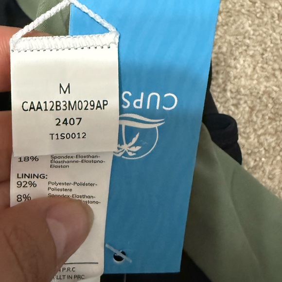 Cupshe Alegria Colorblock High Waisted Swim Bikini Bottoms Size M - Picture 4 of 4